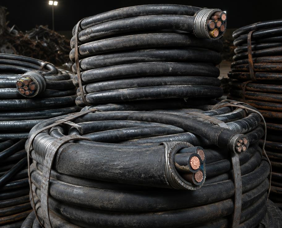 Heavy electrical cable coils