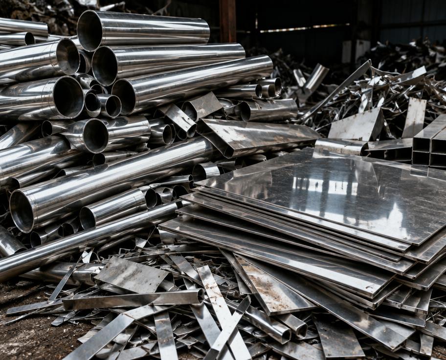 Stainless steel industrial offcuts